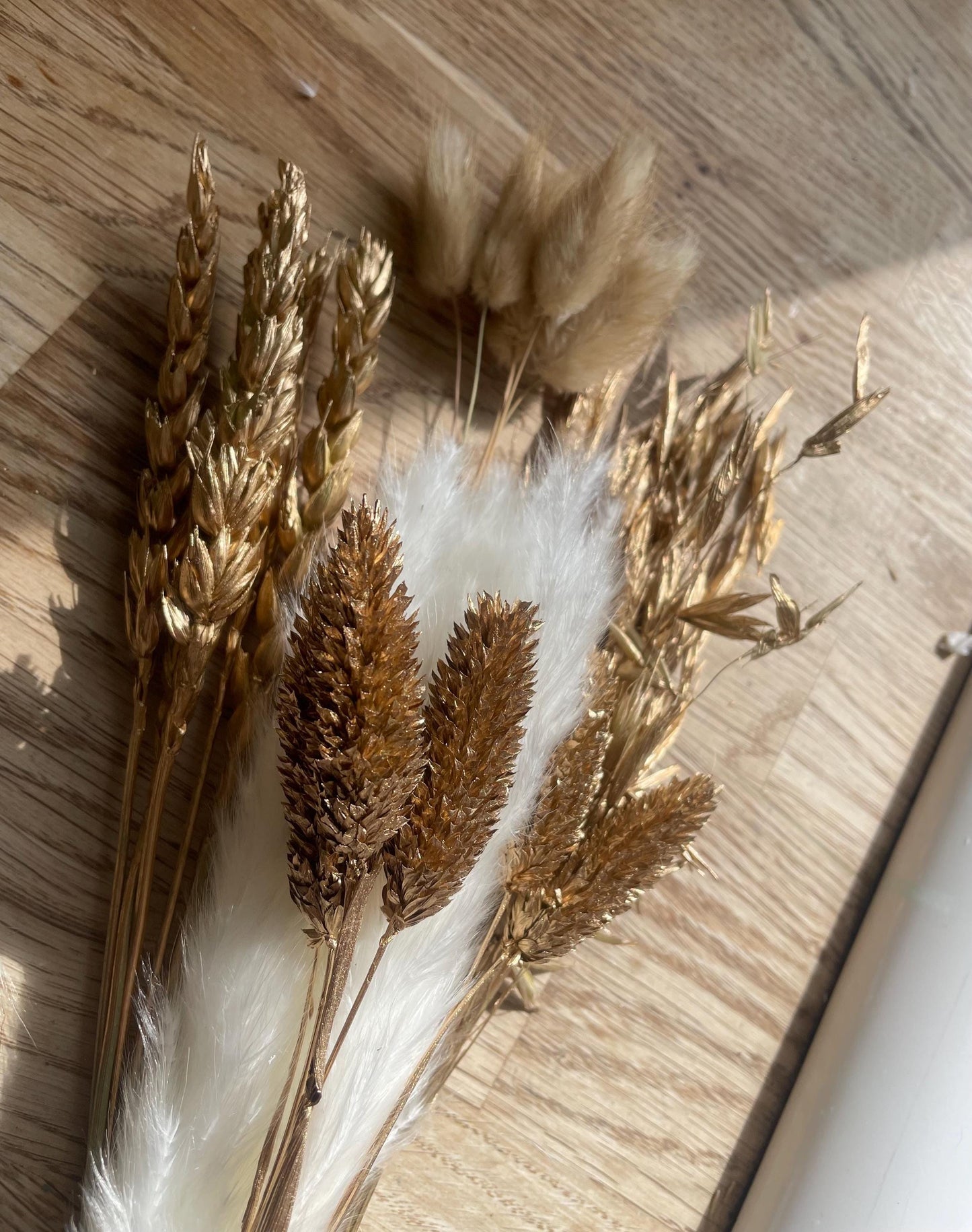 Dried Flower Cake Topper,gold Cake Decoration set, Cream Neutral Birthday, Wedding cakes, Boho Cake Decorations, Flower Arrangement